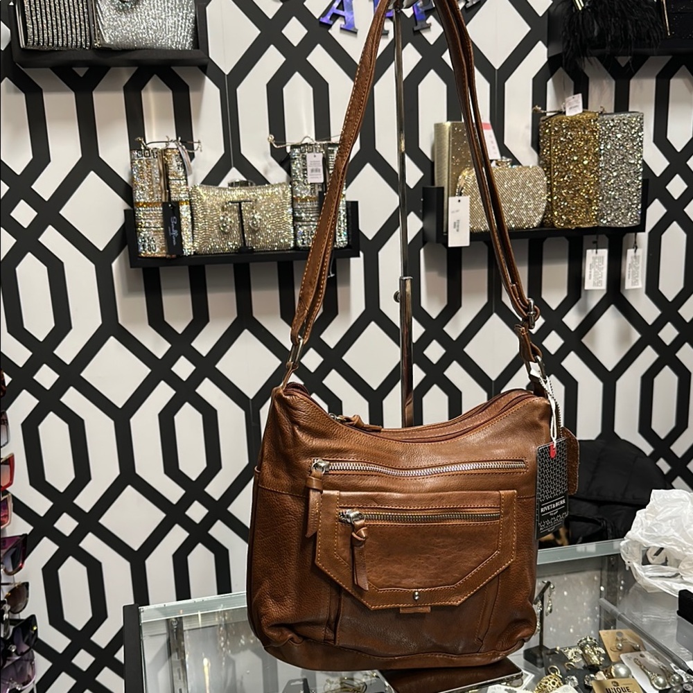Brown Leather Shoulder Bag
